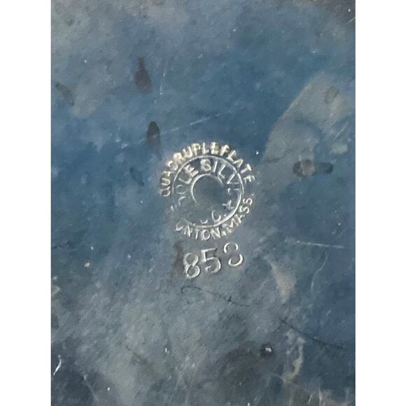 Vintage 2 Pc Silent Butler Crumb Catcher Table Dustpan Superior Silver Plate Co - Picture 3 of 5